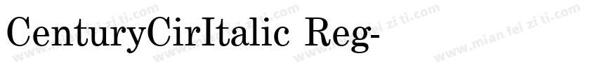 CenturyCirItalic Reg字体转换